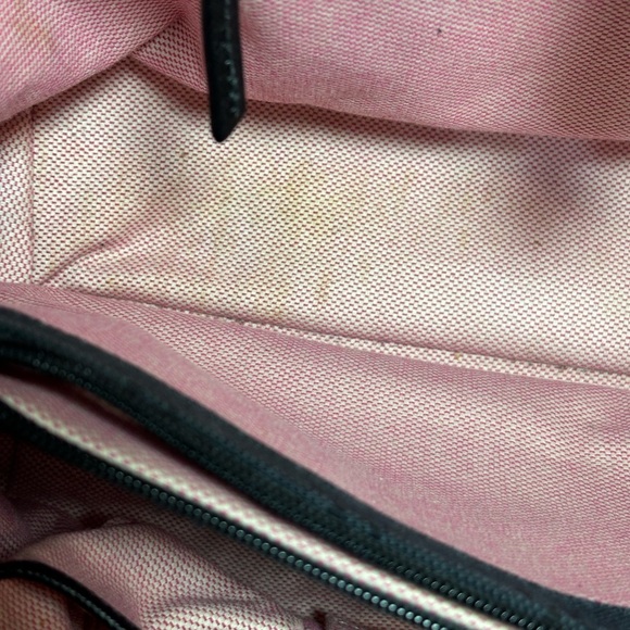 Dooney & Bourke Vintage Black Monogram Large Canvas Purse Shoulder Bag #K8918219 - Picture 11 of 13